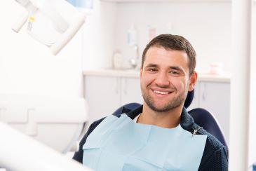 same-day crowns rutland | man at dentist
