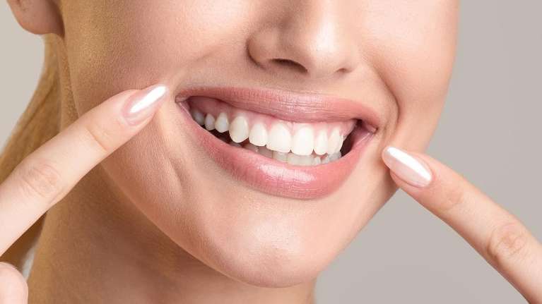 woman after a smile makeover rutland