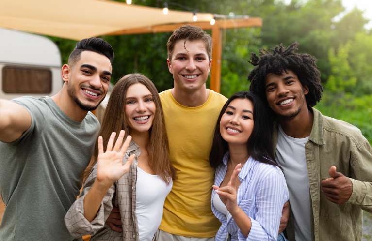 dentist princeton | friends taking selfie